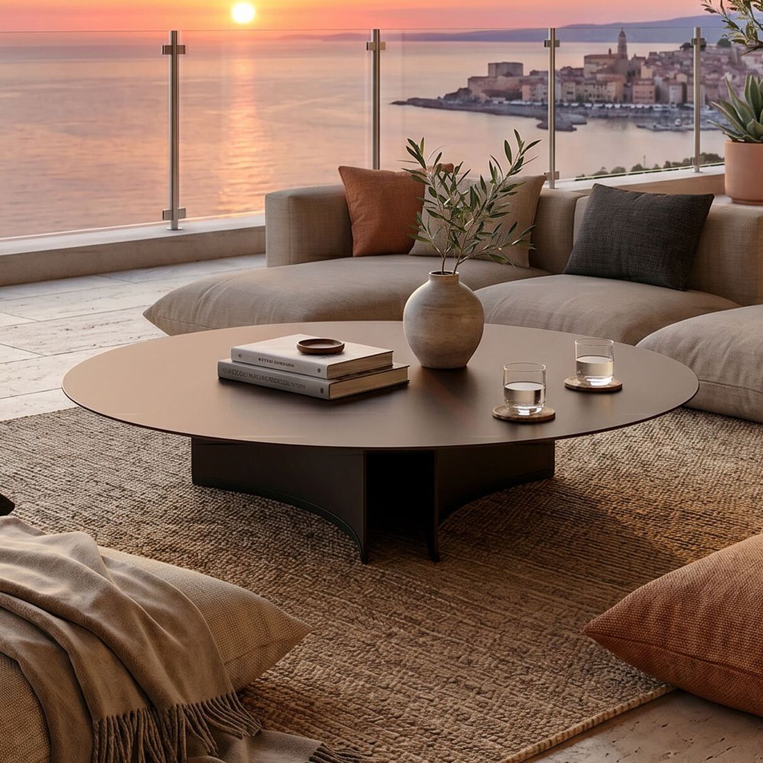 ROOLF Living Dolly Loungetisch Aluminium