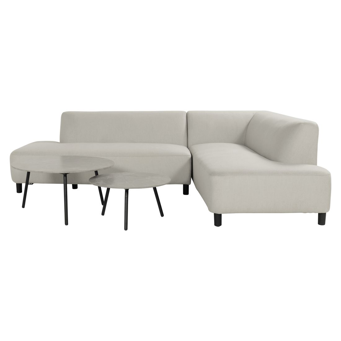 Hartman Sit & Heat Monaco Ecklounge inkl. Loungetische Aluminium/Sunbrella
