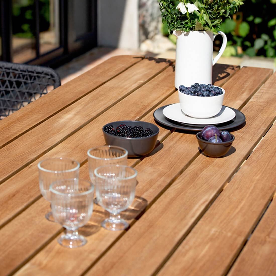 Niehoff Kubu Gartenmöbel-Set L (6 Plätze) Tisch 220x95cm