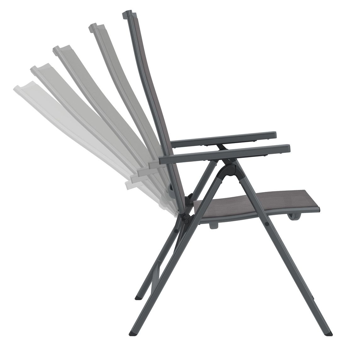 OUTLIV. Jacob Gartenmöbel-Set M verstellbar (4 Plätze) Tisch 160x90cm
