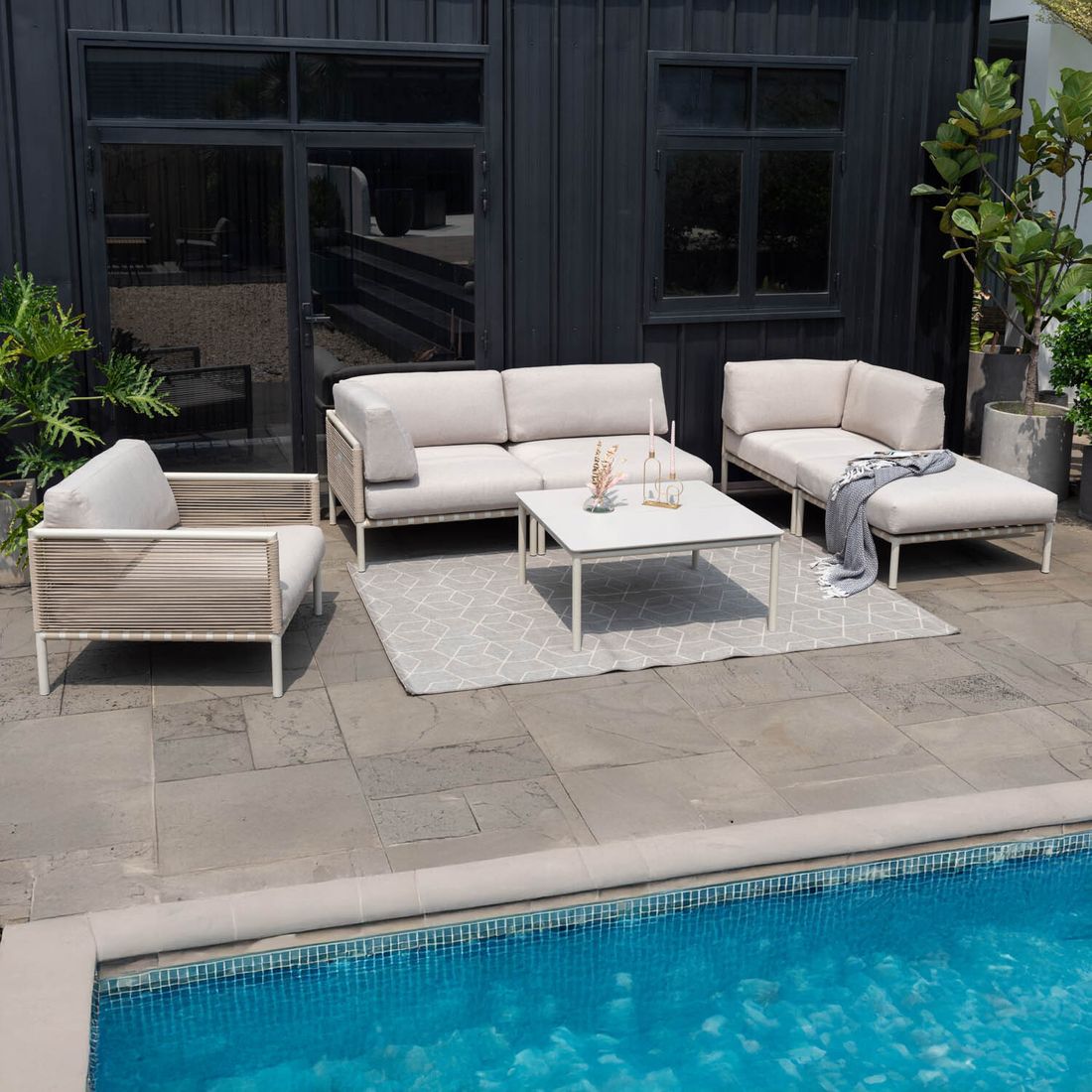 LifestyleGarden Horizon Mittelmodul Aluminium/Olefin