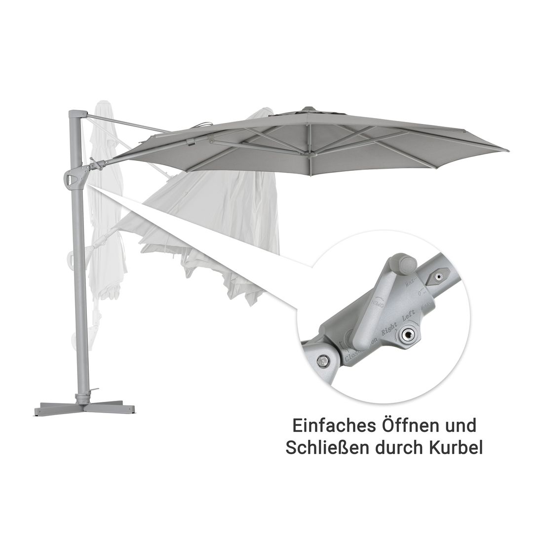 OUTLIV. Saint Tropez Ampelschirm Ø350cm