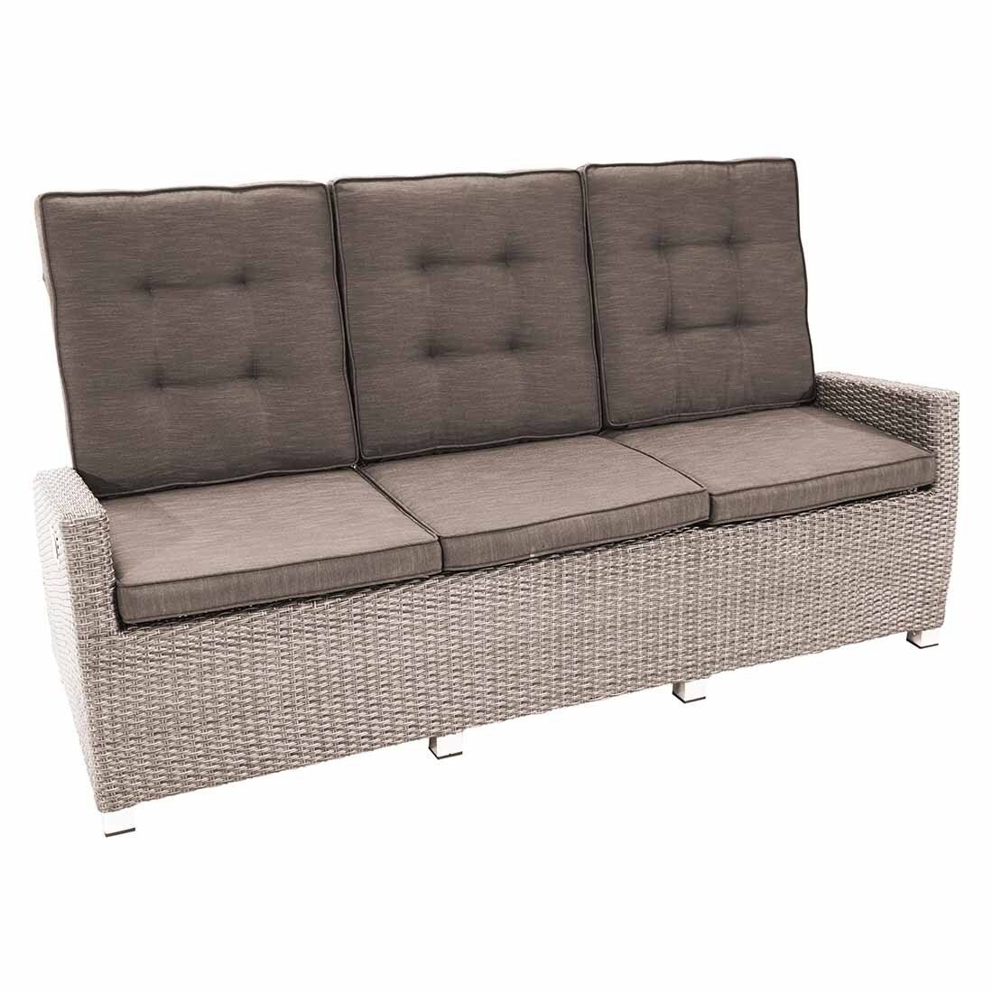 Ploß Nizza Comfort Diningsofa verstellbar Geflecht/Polyester