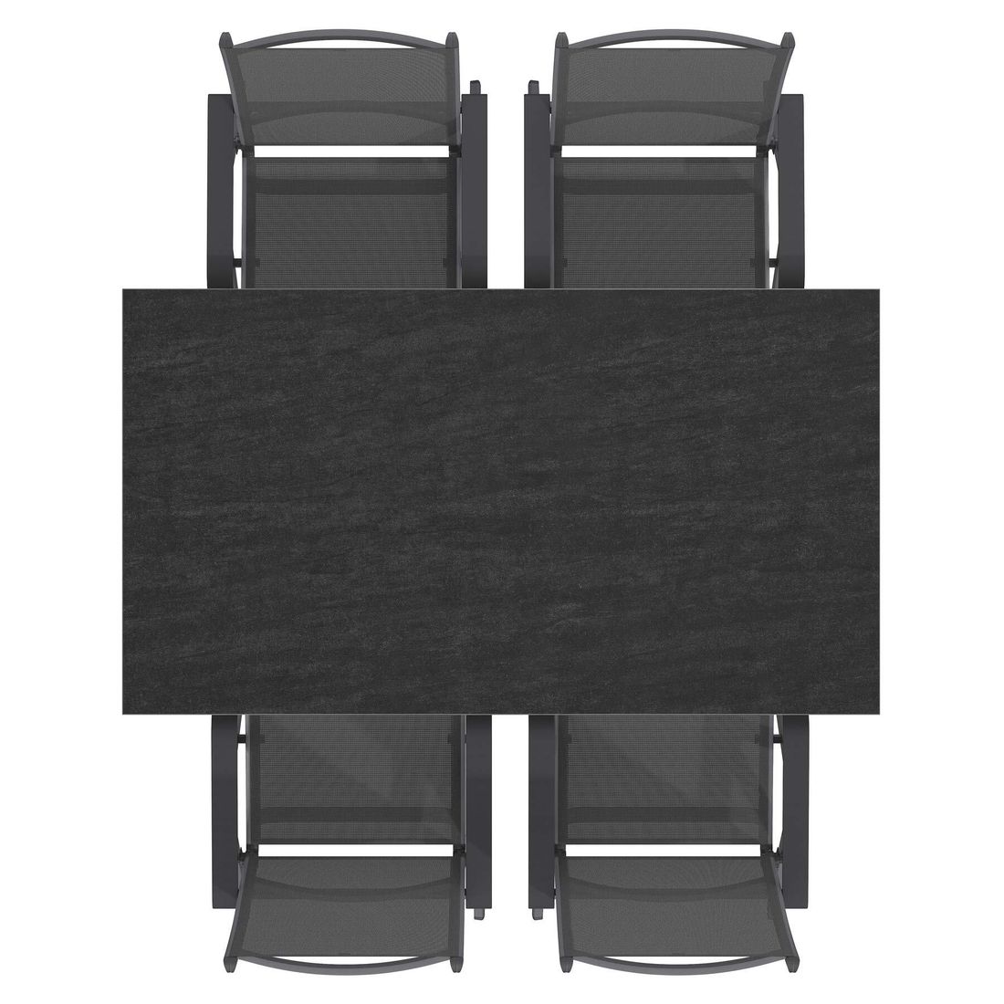 Kettler Basic Plus Gartenmöbel-Set M verstellbar (4 Plätze) Tisch 160x90cm