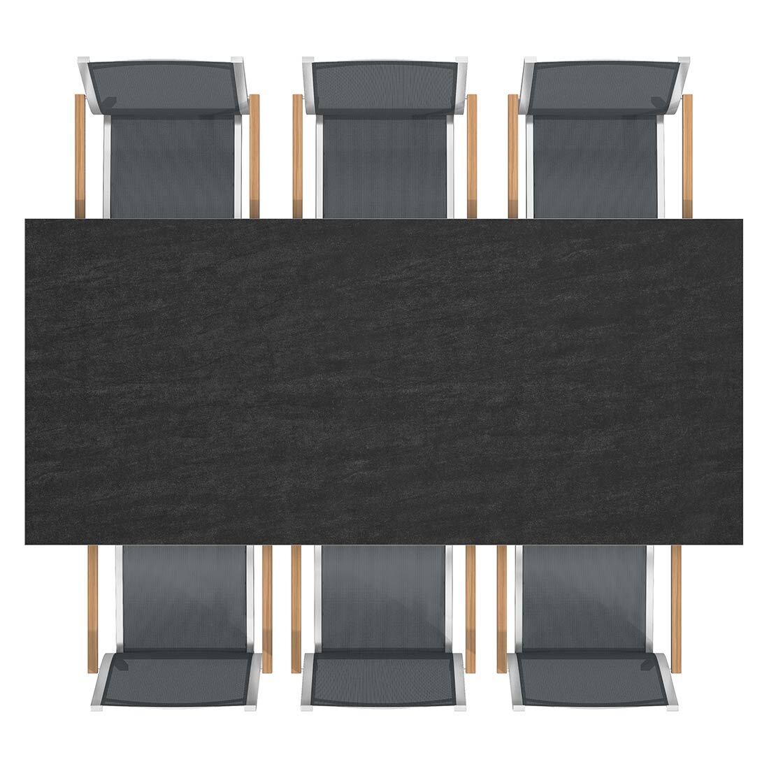 Stern Cardiff Gartenmöbel-Set L (6 Plätze) mit OUTLIV. Tisch 220x100cm