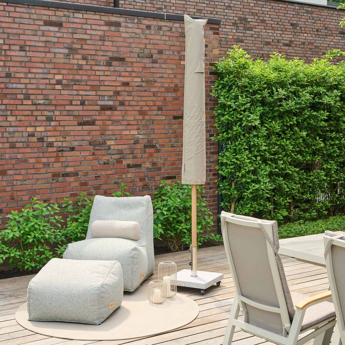 Siena Garden Plus Schutzhülle für Mittelstockschirme Ø300cm, 200x200cm