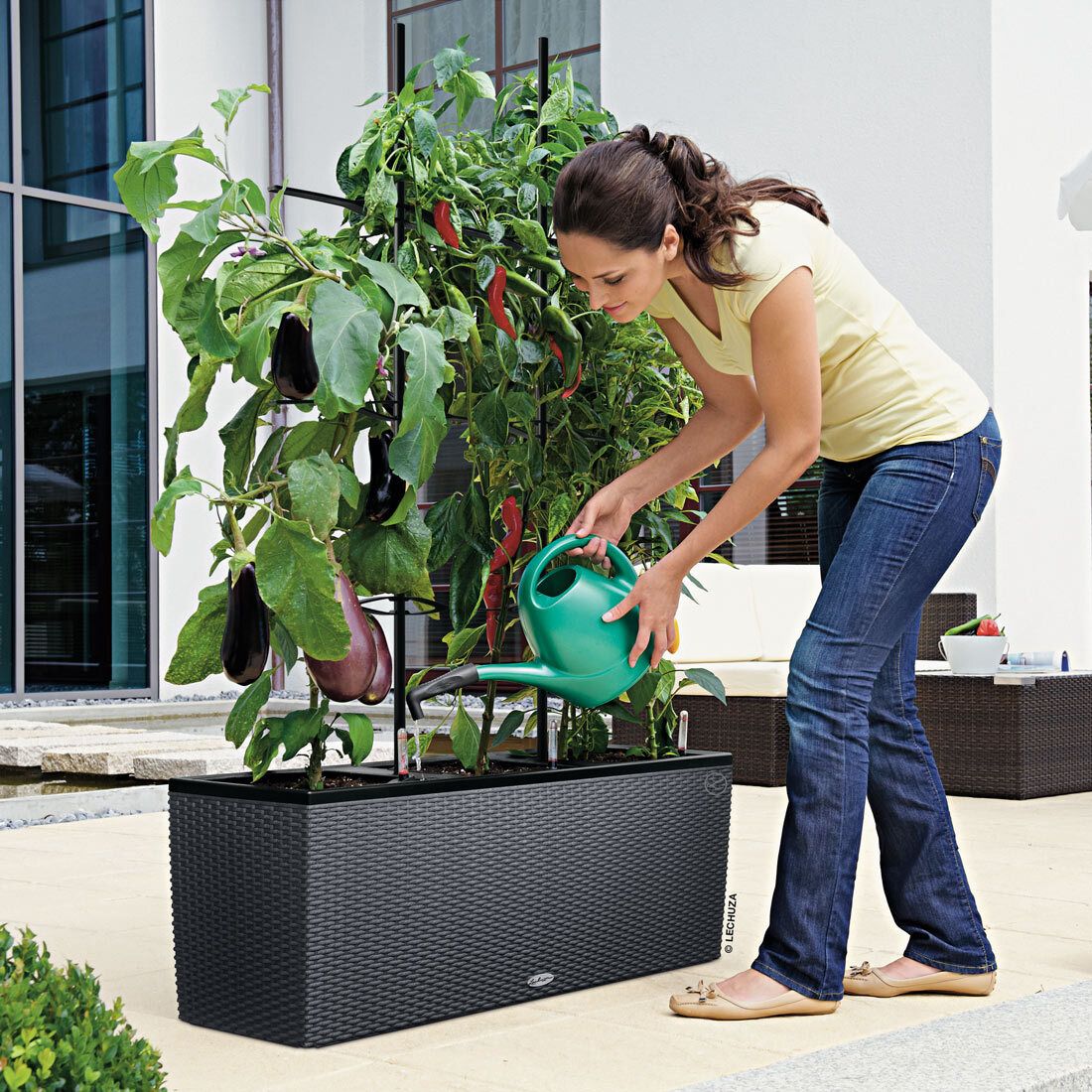 Lechuza Trio Pflanztopf 100x32x34cm Kunststoff