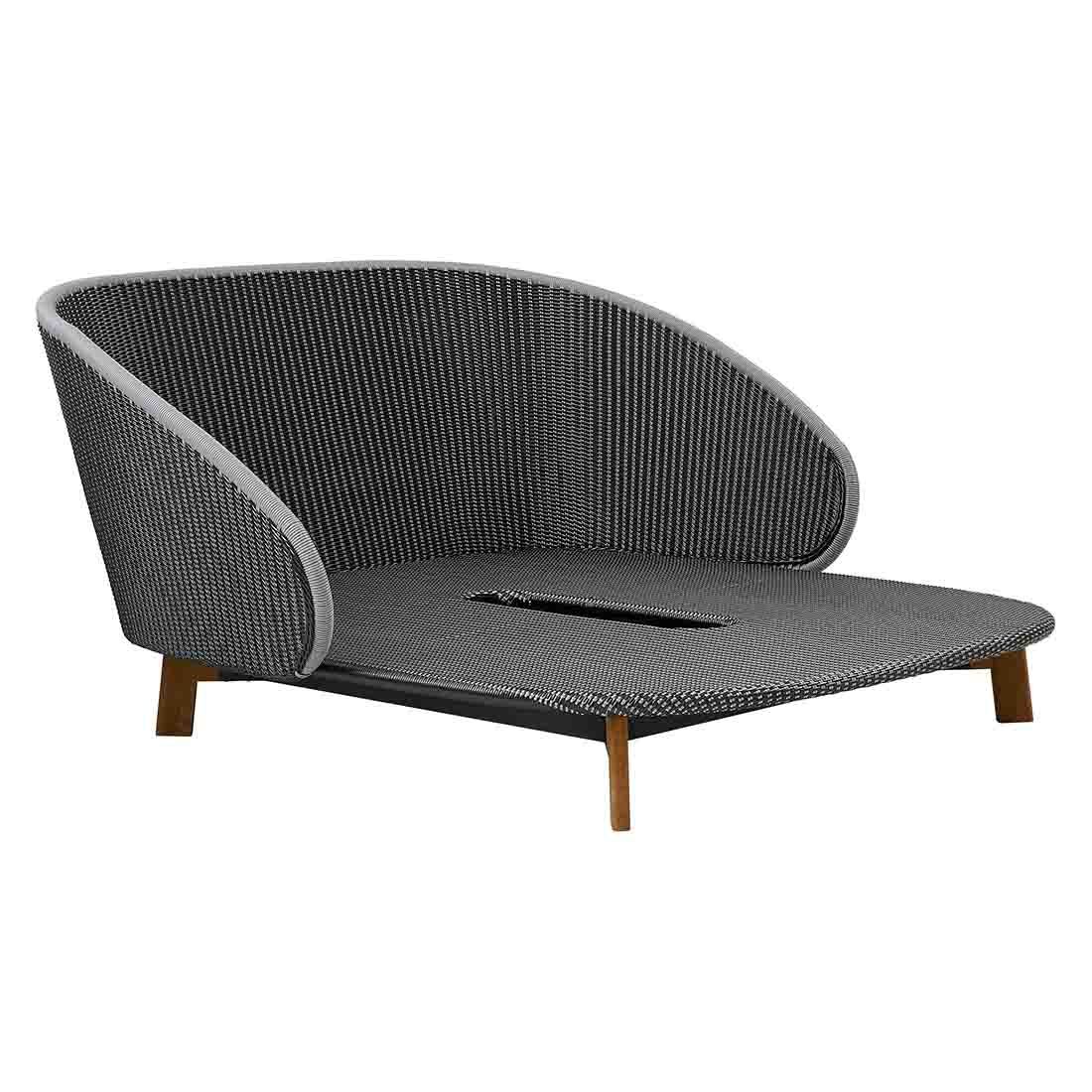 Cane-Line Peacock Daybed Teak/Alu/Geflecht inkl. Tisch