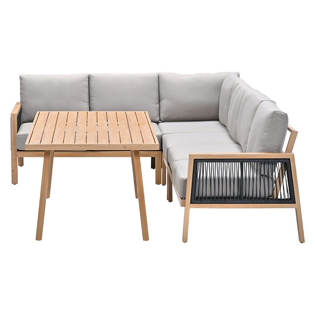 Garden Impressions Decala Dininglounge Tisch 150x87cm Aluminium/Rope/Polyester