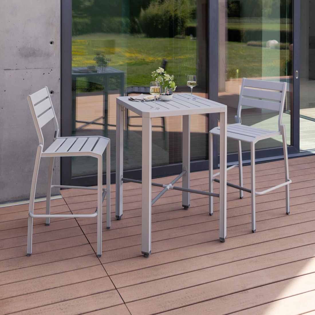 Kettler Latitude Stehtisch 70x70cm Aluminium