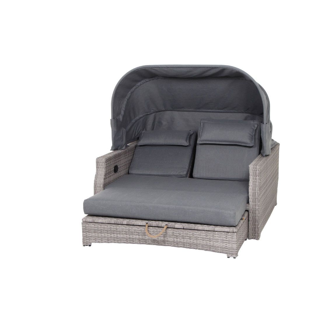 Siena Garden Lobos II Daybed Geflecht/Textil inkl. Kissen