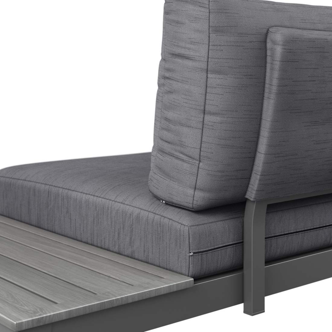 OUTLIV. Morsum Modulare Ecklounge inkl. Loungetisch Aluminium/Spunpolyester