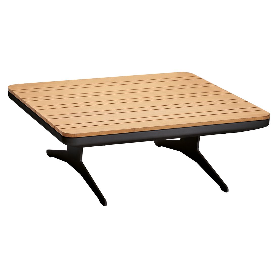 Stern Enya Loungetisch 84x84cm Aluminium/Teak