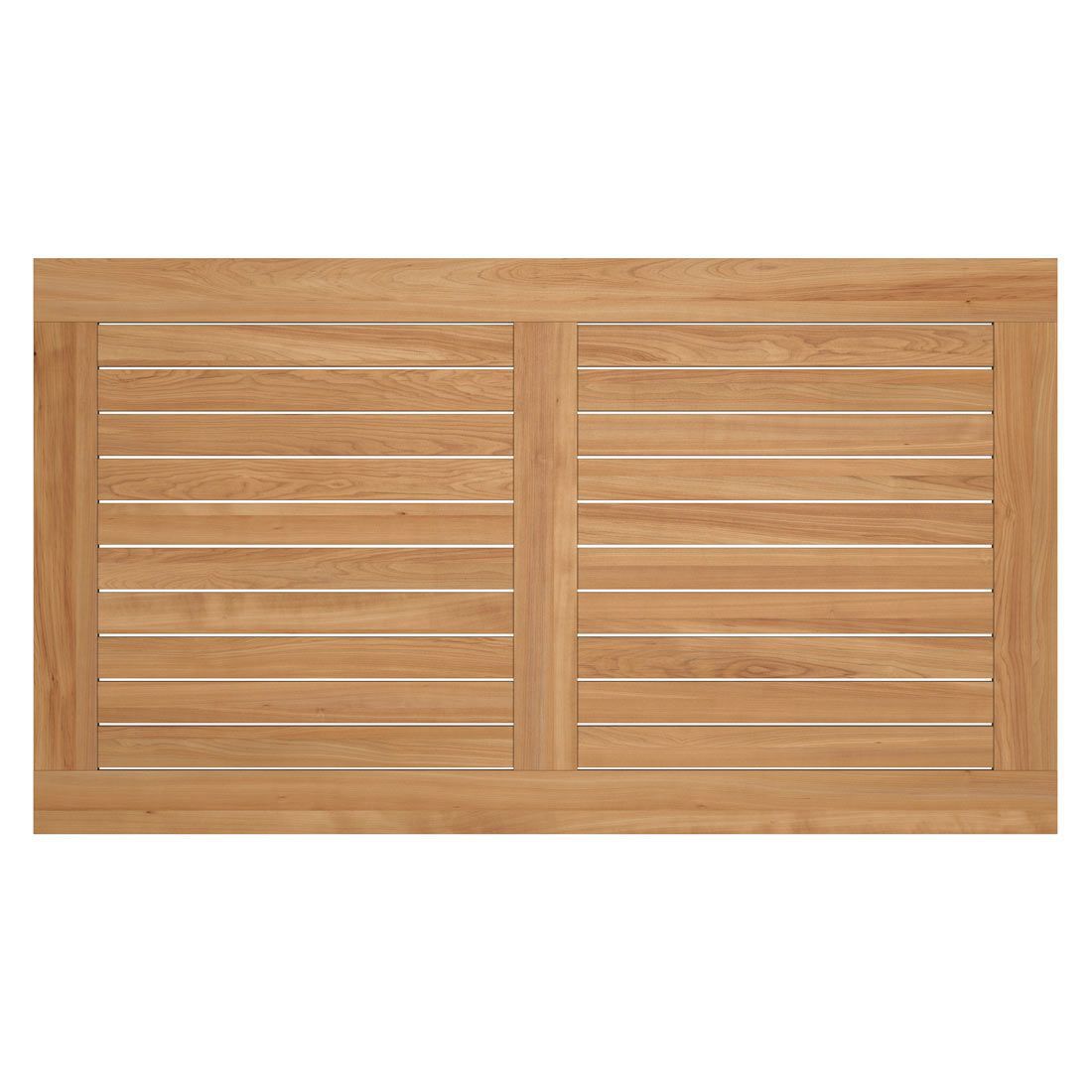 Stern Gartentisch 160x90cm Aluminium/Teak