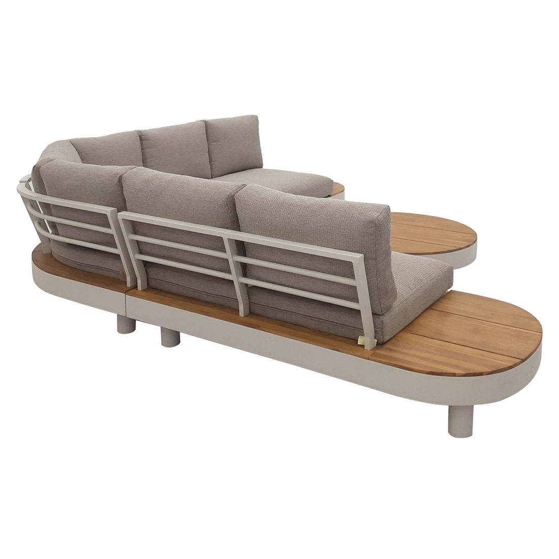 OUTLIV. California Ecklounge inkl. Loungetisch Aluminium/Teak/Olefin