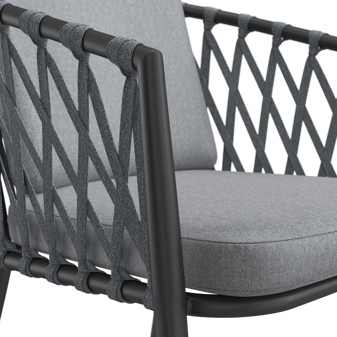 OUTLIV. Cairns Stapelsessel Aluminium/Rope