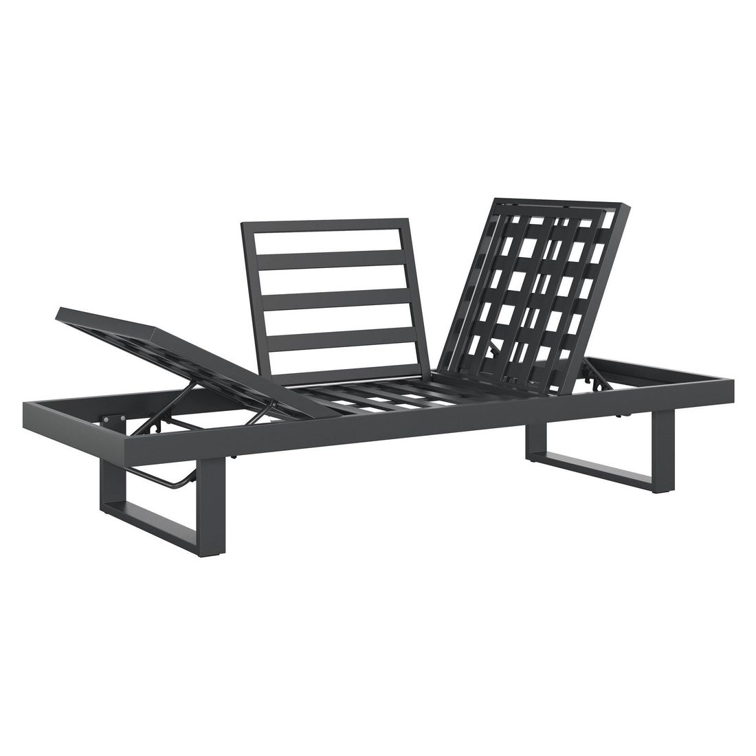OUTLIV. Atlanta Dininglounge verstellbar Tisch 160x90cm Aluminium/Olefin