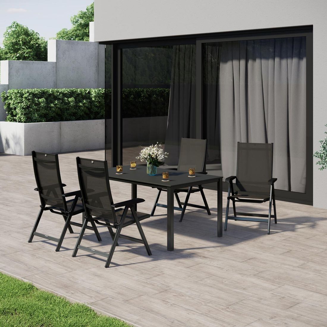 Kettler Base Klappsessel verstellbar Aluminium/Outdoorgewebe
