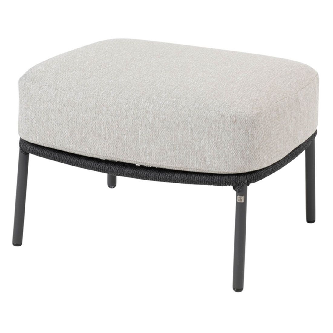 4Seasons Calpi Loungehocker Edelstahl/Rope