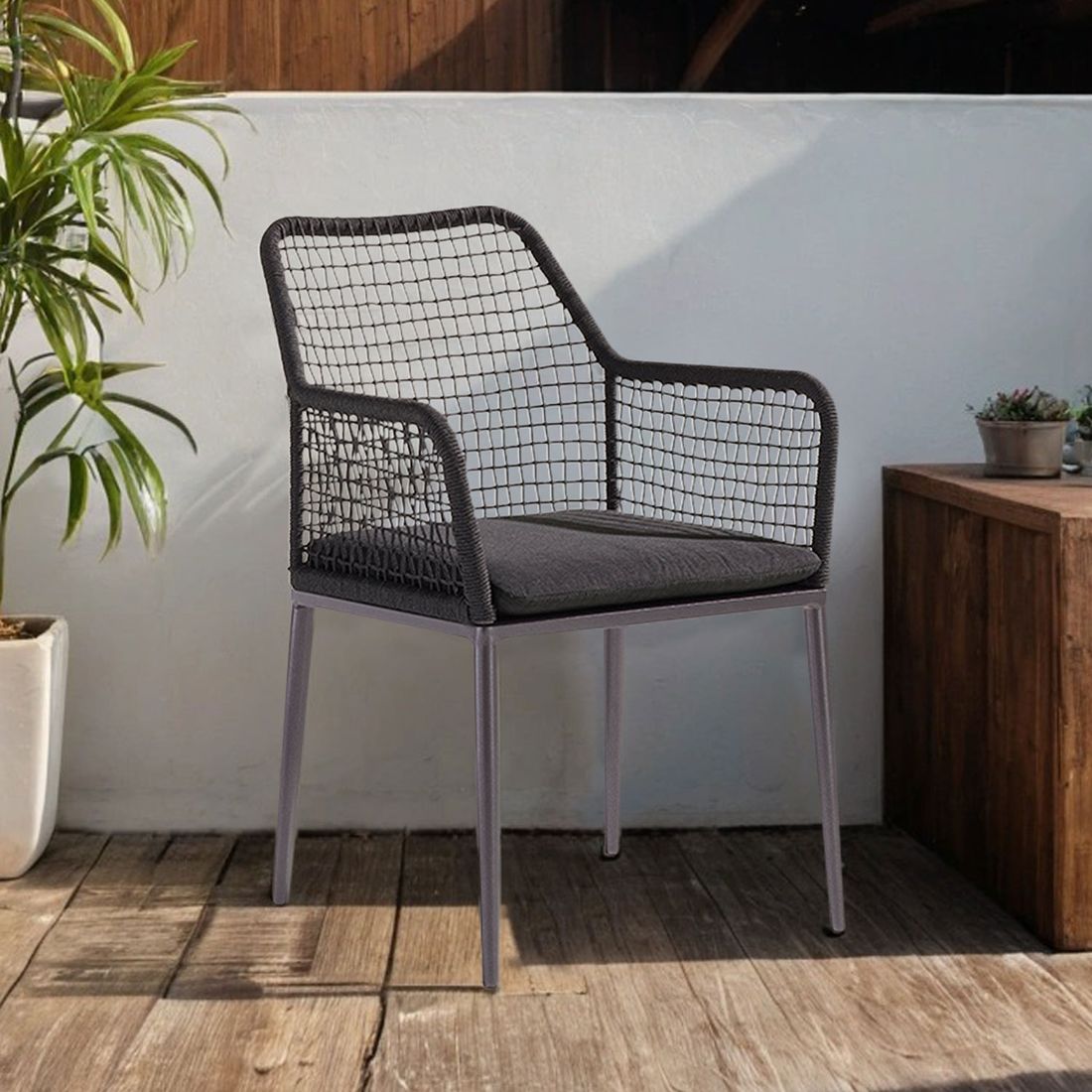 Sieger Malta Gartensessel Aluminium mit Sitzkissen