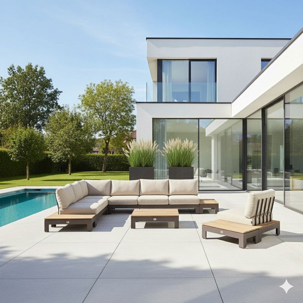 Apple Bee Sticks & More Ecklounge inkl. Loungetische Aluminium/Bee Wett