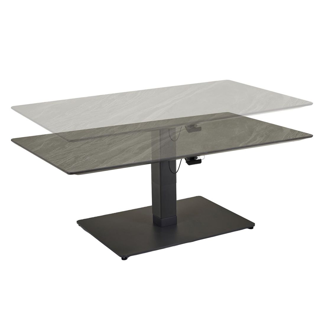LC Garden Bari Lifttisch 120x70cm Aluminium/Sinterstone