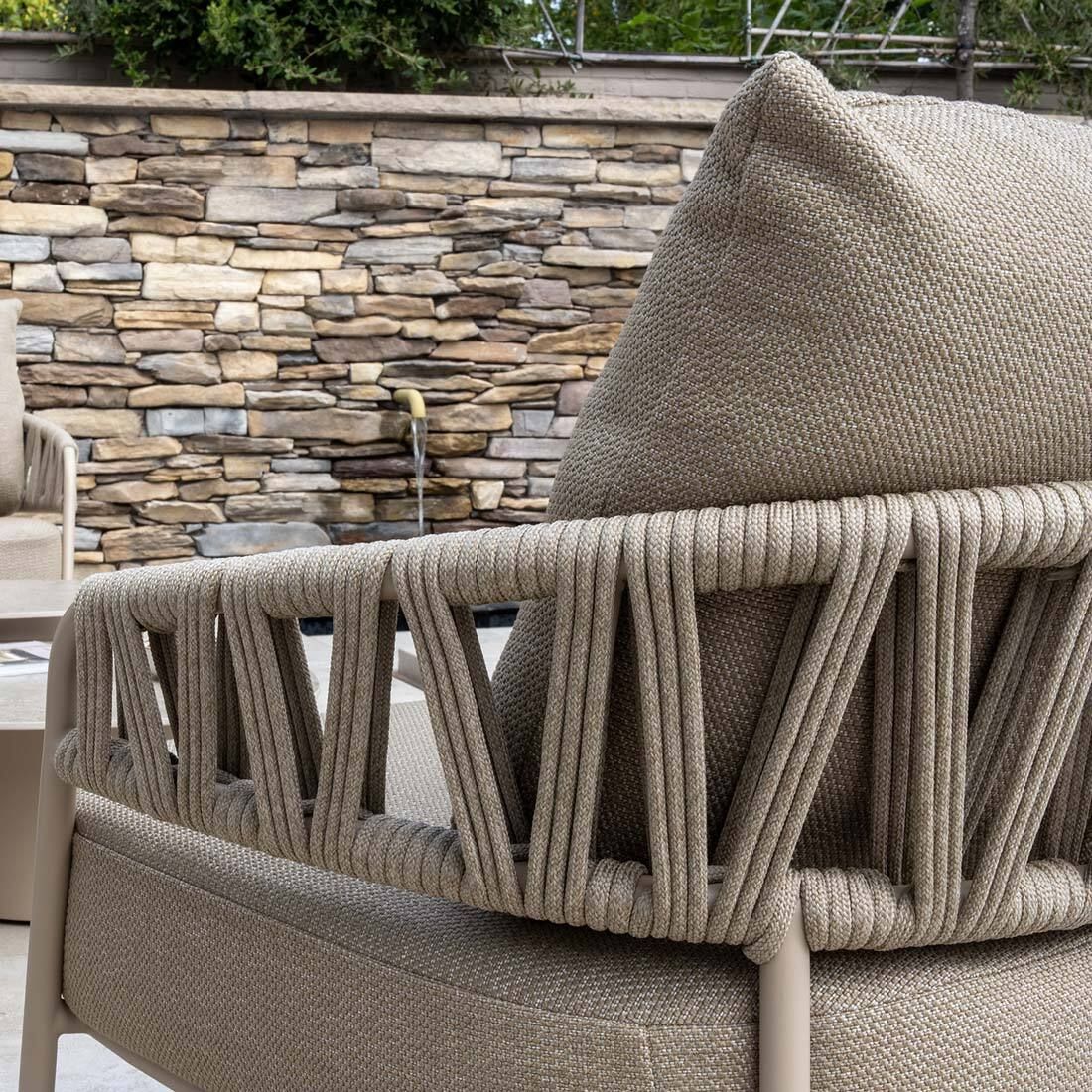 4Seasons Calma Gartenloungesofa Aluminium/Rope/Olefin