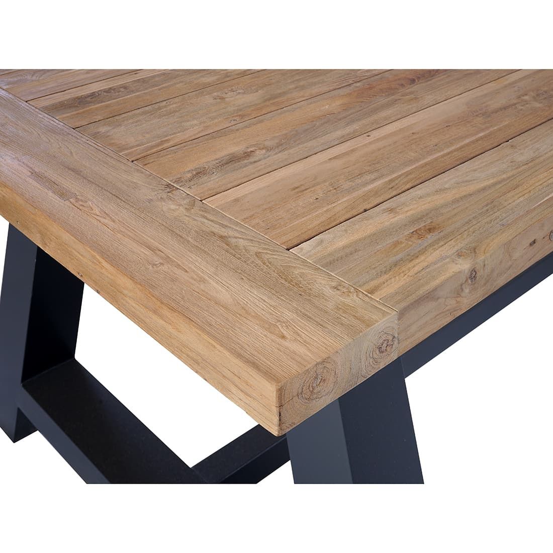 OUTLIV. Omaha Gartentisch 200x100cm Aluminium/Teak