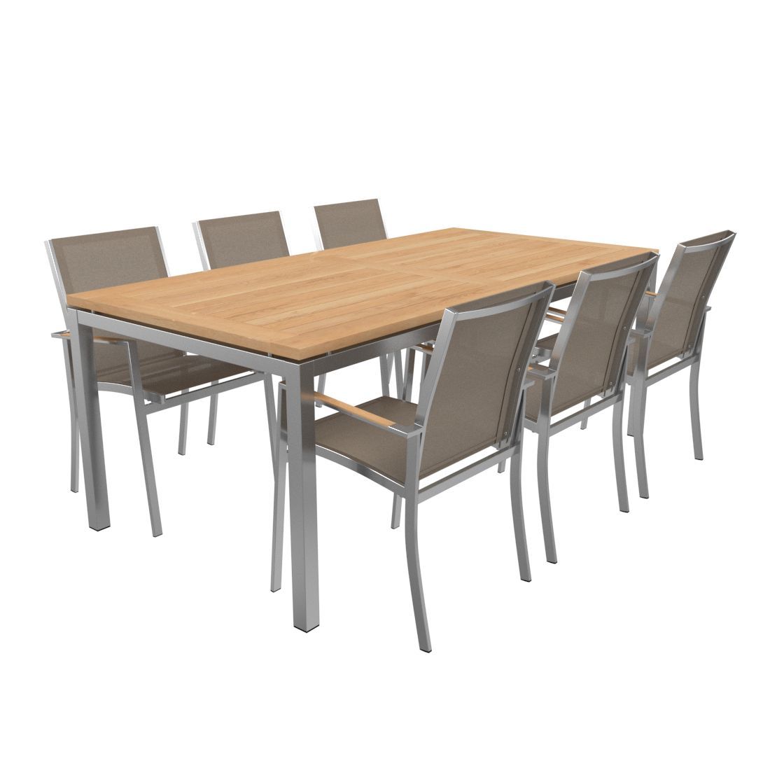 OUTLIV. Oviedo Gartenmöbel-Set L (6 Plätze) Tisch 200x100cm