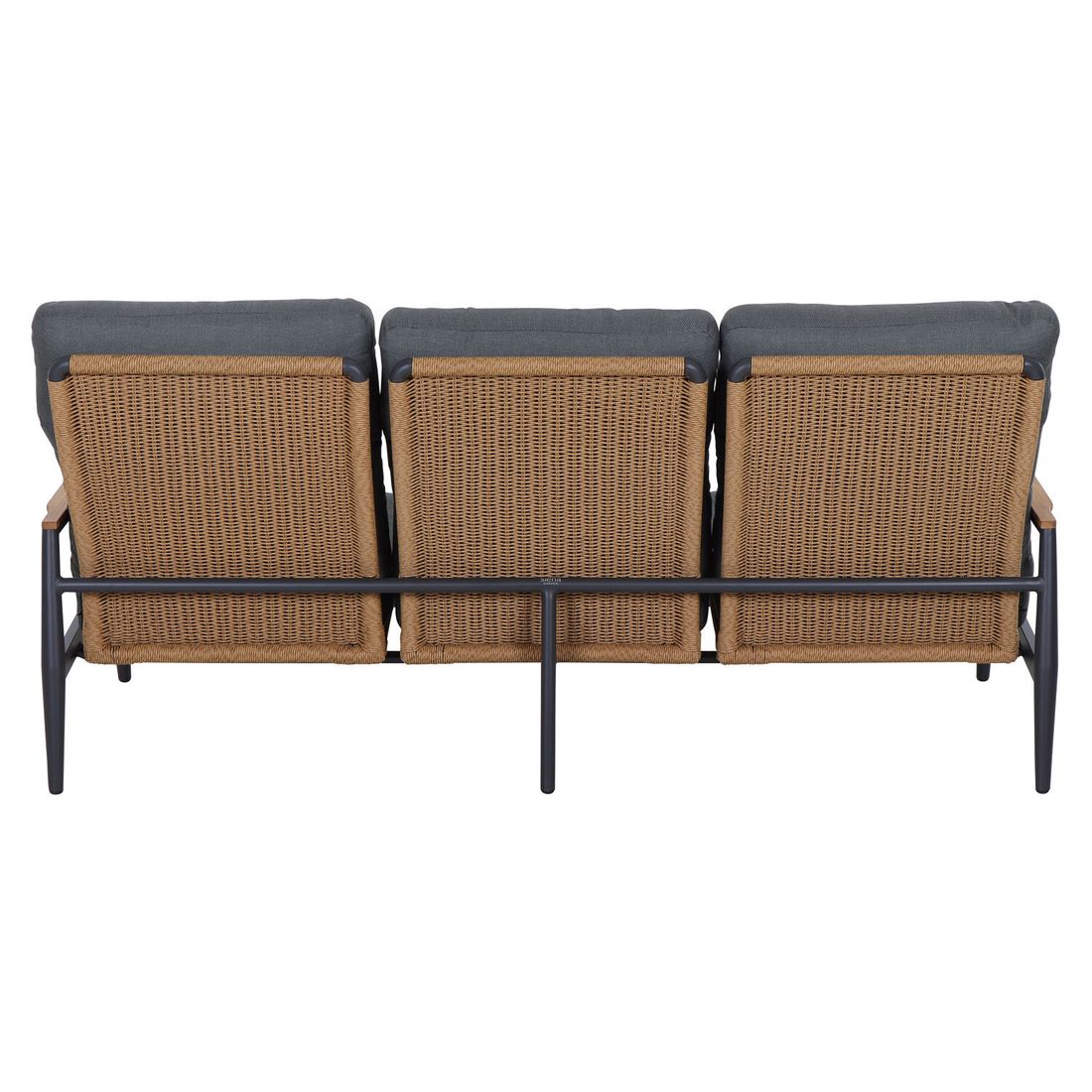 Siena Garden Roma Loungeset verstellbar inkl. Loungetisch Aluminium/Gardino-Geflecht