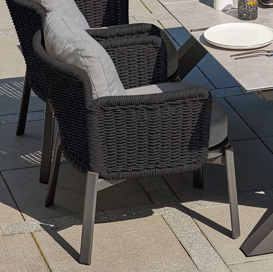 LC Garden Catalina Gartensessel Aluminium mit Sitz- und Rückenkissen