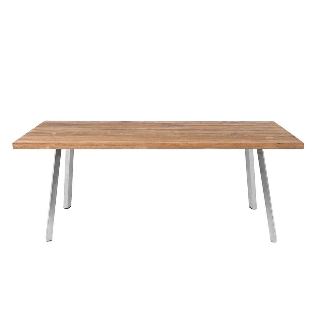 OUTLIV. Gartentisch 200x100cm Edelstahl/Teak recycelt