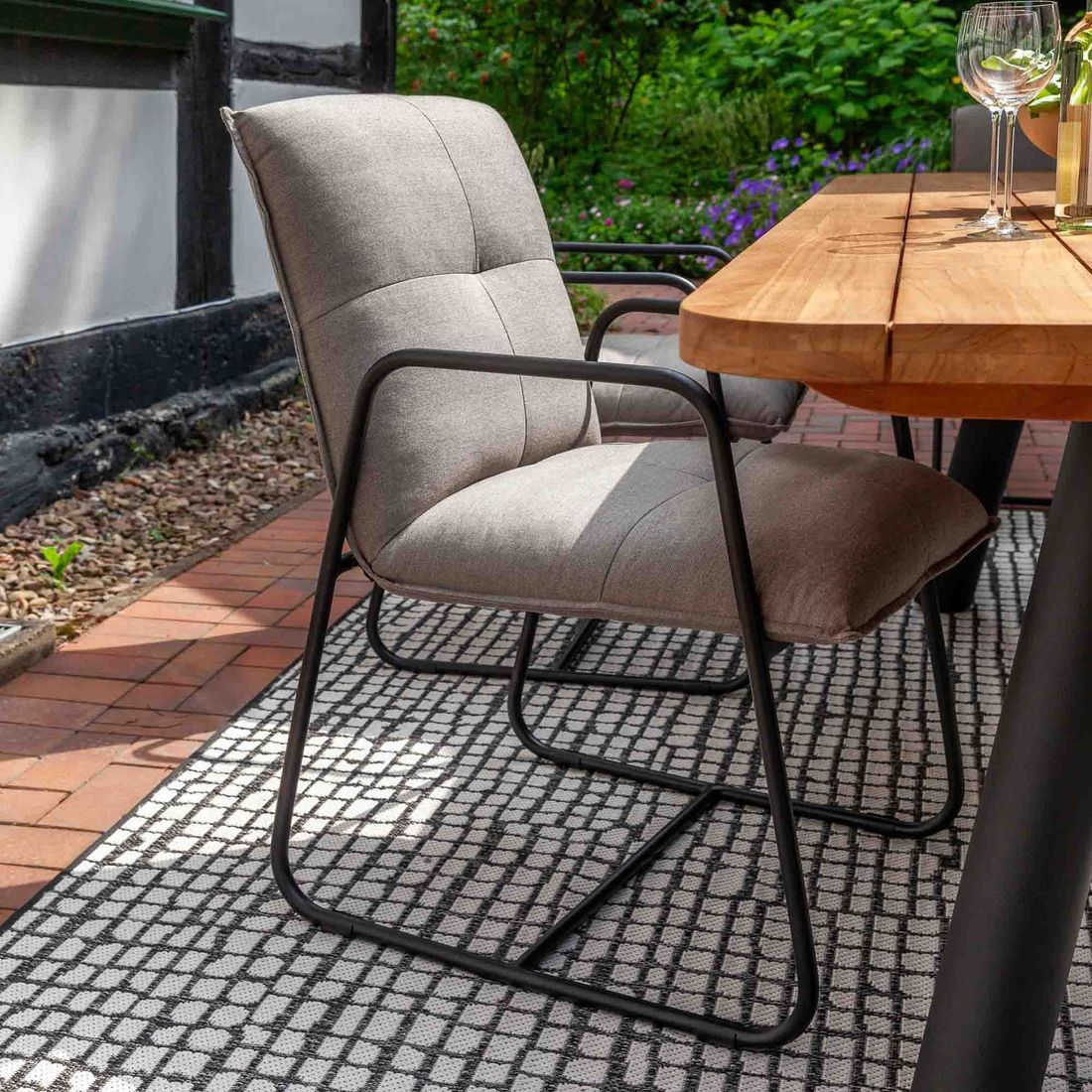SCHÖNER WOHNEN-Kollektion Fontein Gartensessel Aluminium/Sunbrella