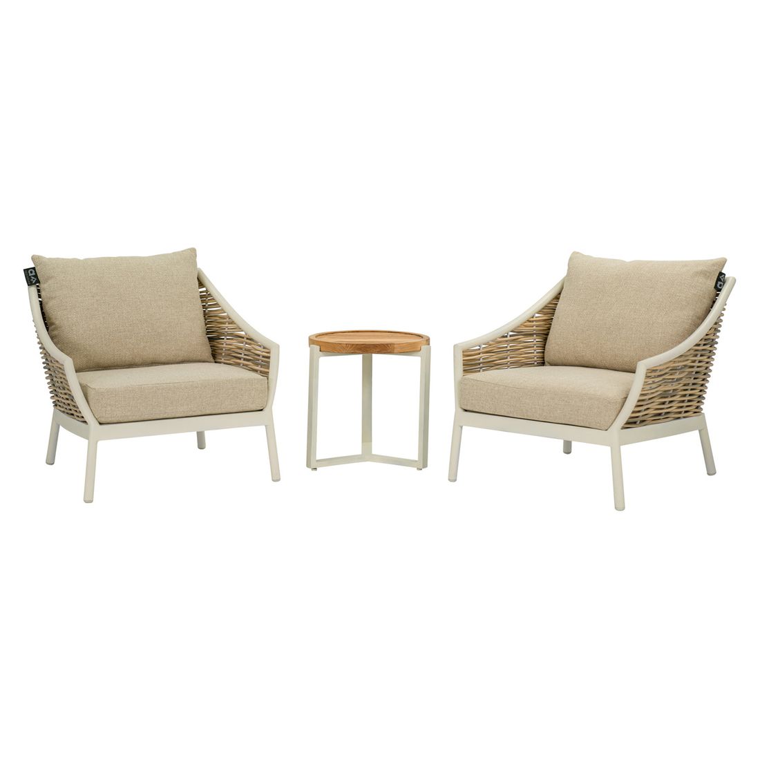 Apple Bee Monaco Loungetisch Aluminium/Teak