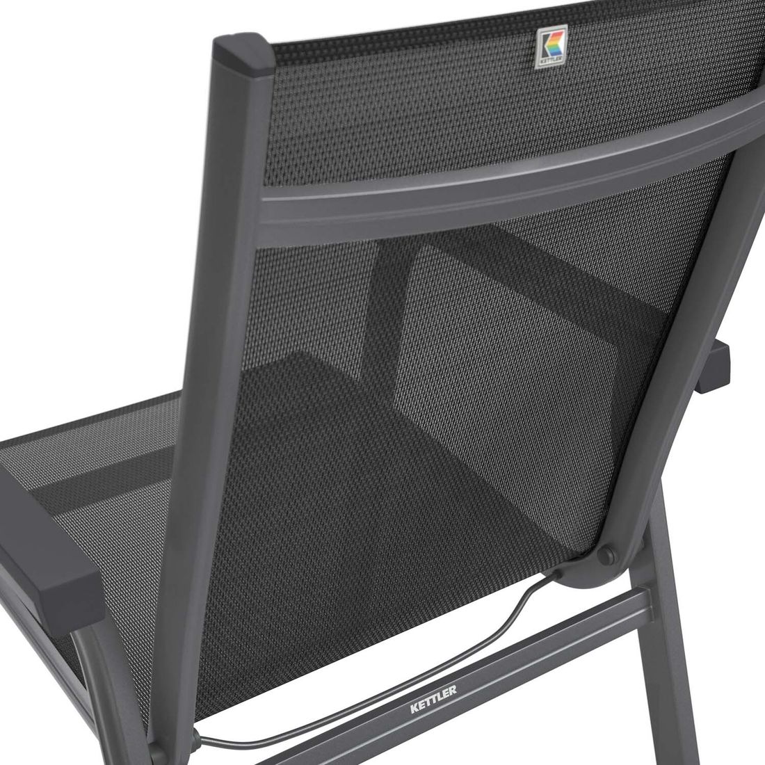 Kettler Basic Plus Gartenmöbel-Set mit OUTLIV. Tisch Aluminium/Keramik