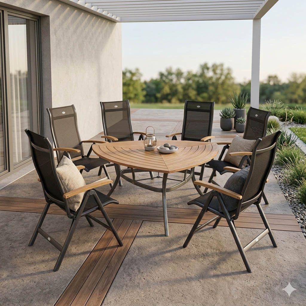 Hartman Alice Gartenmöbel-Set L (6 Plätze) Tisch 170x170x170cm