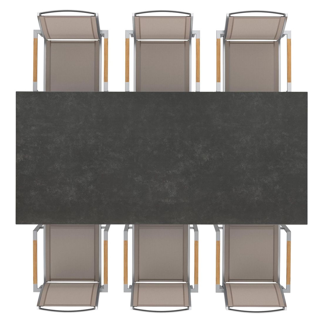 OUTLIV. Oviedo Gartenmöbel-Set L (6 Plätze) Tisch 220x100cm