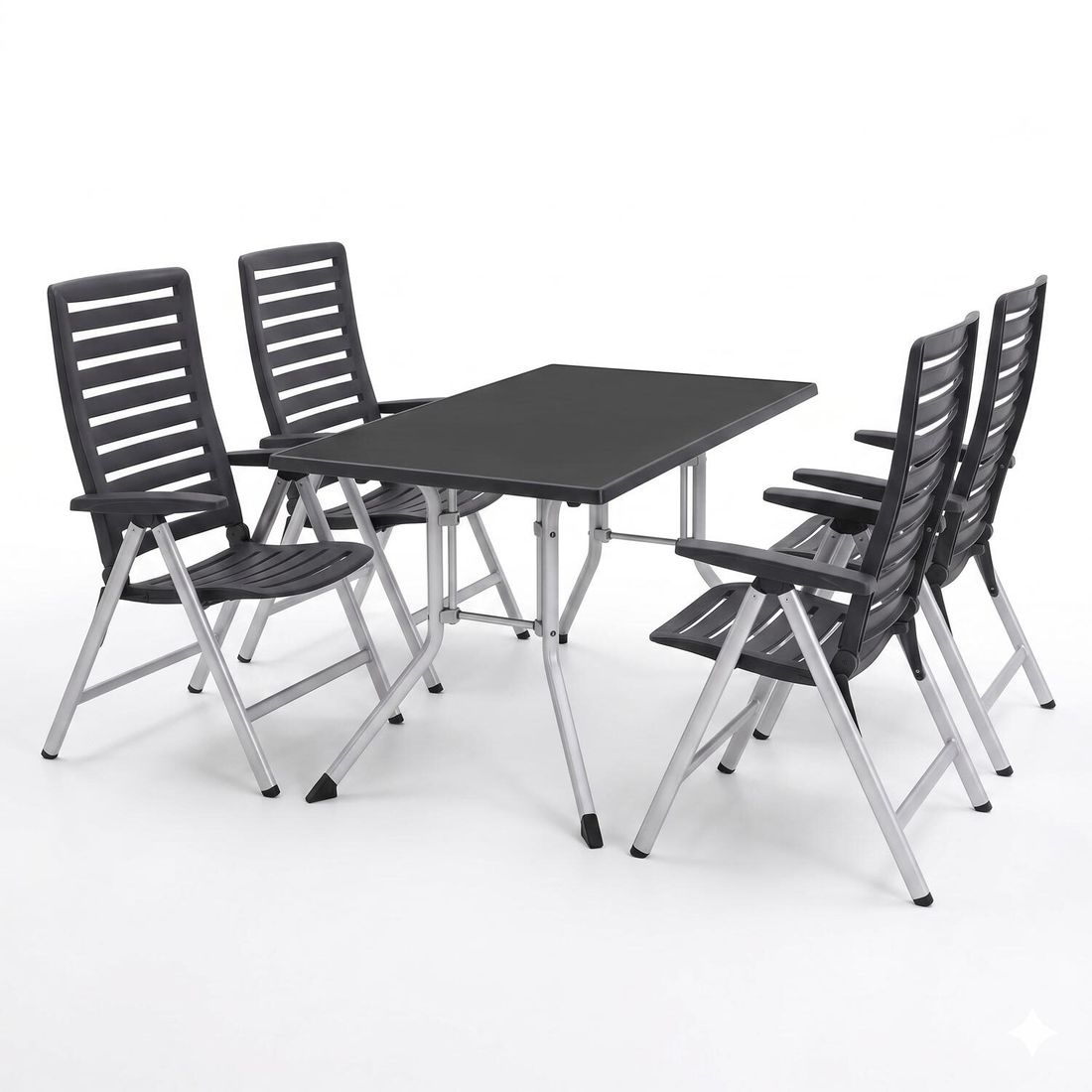Kettler Wave Gartenmöbel-Set M (4 Plätze) Tisch 140x95cm