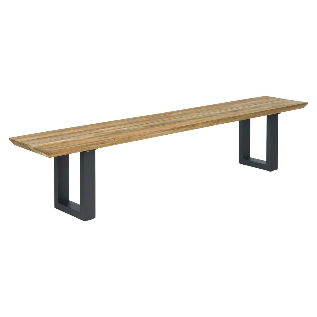OUTLIV. Negara Gartenbank 220cm Edelstahl/Teak recycelt