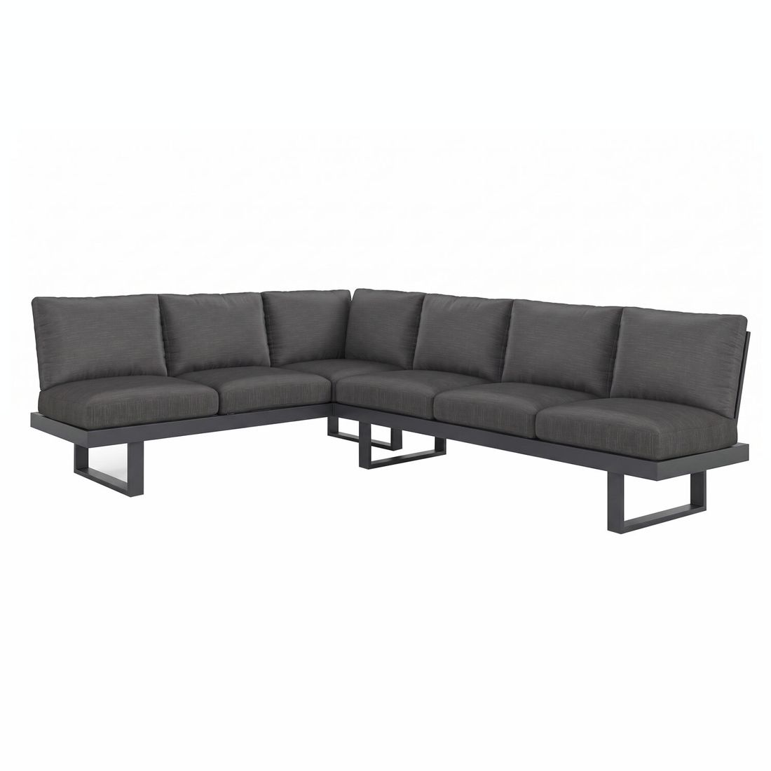 OUTLIV. Atlanta Dininglounge verstellbar Tisch 150x90cm Aluminium/Olefin