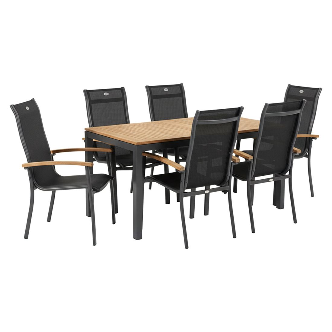 Hartman Alice Gartenmöbel-Set L (6 Plätze) Tisch 150/210x90cm