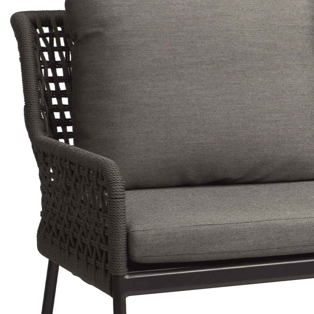 Stern Greta Diningsofa Aluminium/Rope/Polyacryl