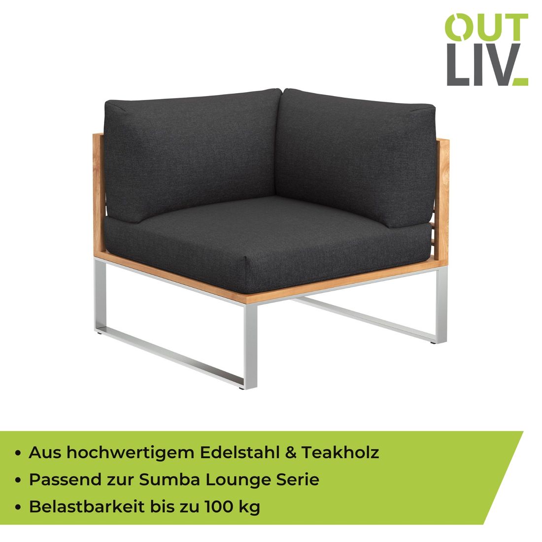 OUTLIV. Sumba Eck-/Endmodul Edelstahl/Polyester