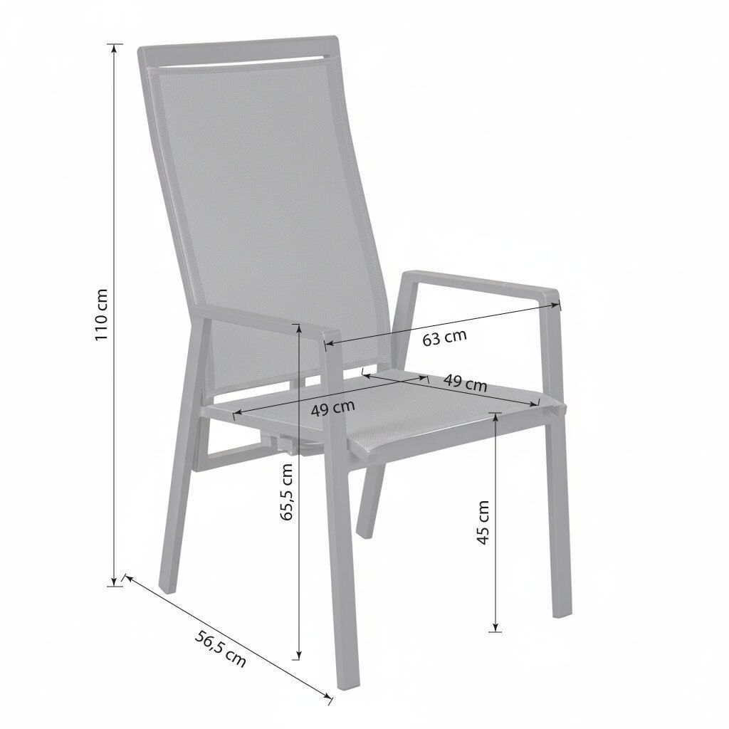 LC Garden Sunfort Gartenmöbel-Set M (4 Plätze) Tisch Ø150cm