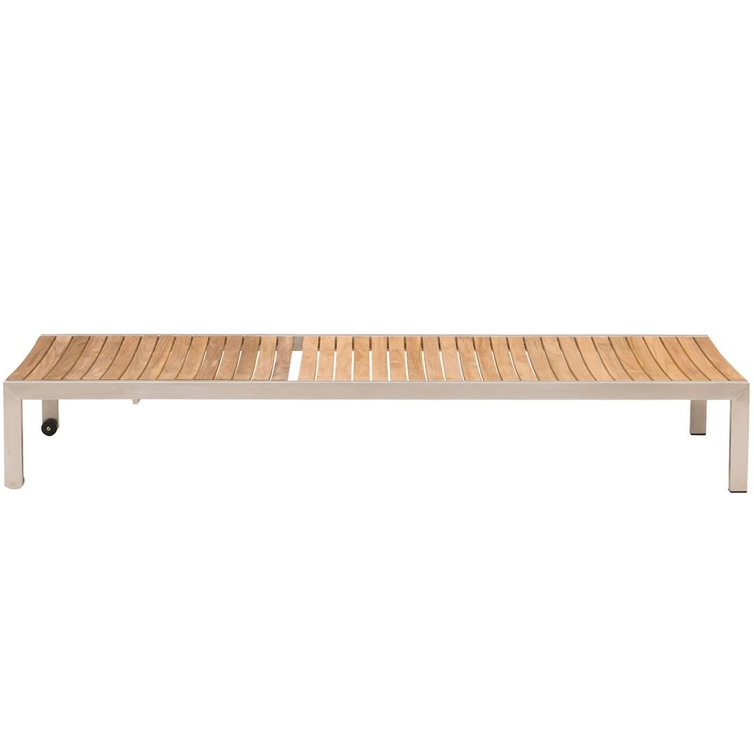 OUTLIV. Pasadena Gartenliege verstellbar Edelstahl/Teak