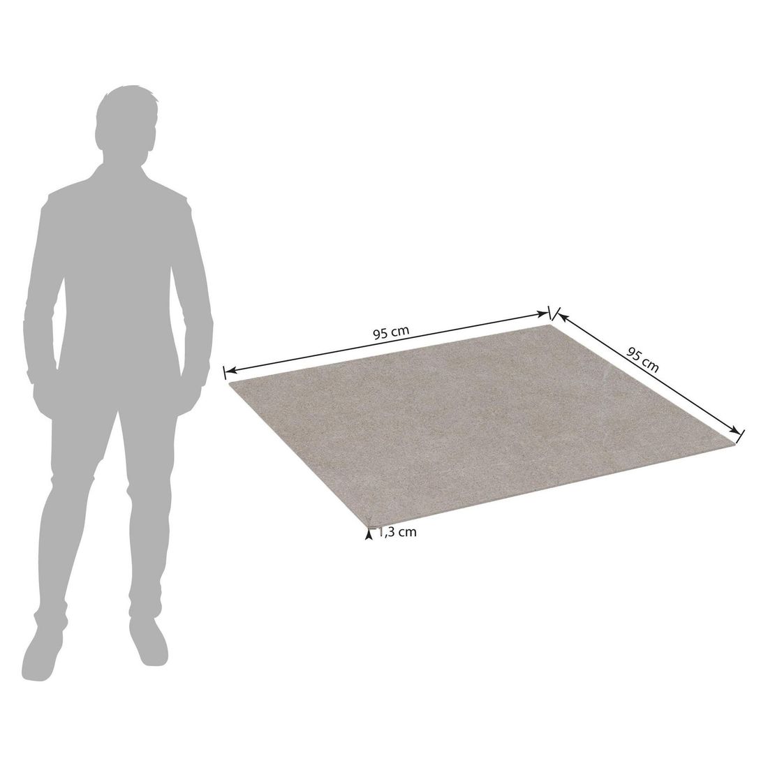 Kettler Gartentisch-Platte Dekton