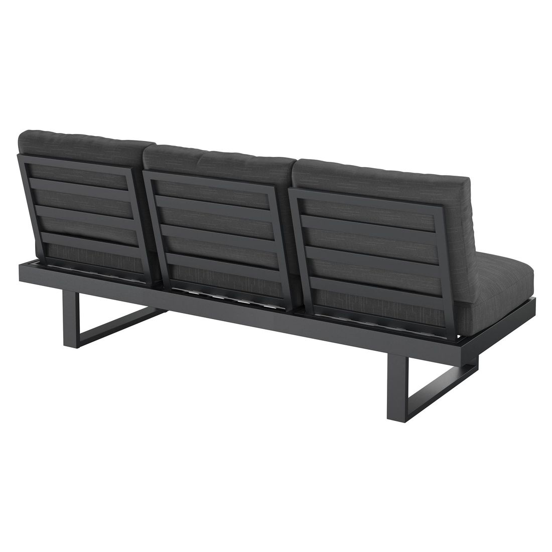 OUTLIV. Atlanta Diningsofa verstellbar Aluminium/Olefin
