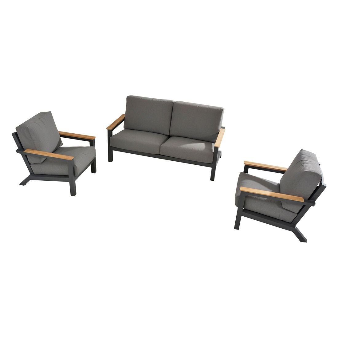 4Seasons Capitol Loungebank Aluminium/Olefin