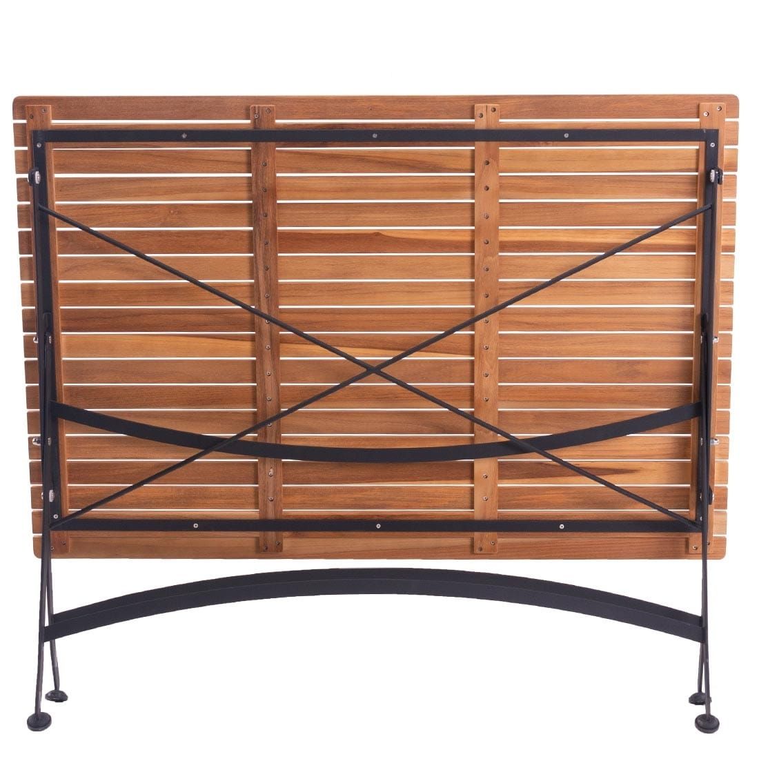 OUTLIV. Lindau Biergartentisch 120x80cm Stahl/Teak