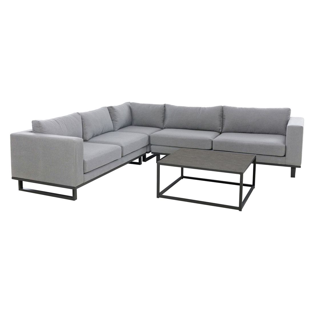 OUTLIV. Miami Ecklounge inkl. Loungetisch Aluminium/Sunbrella